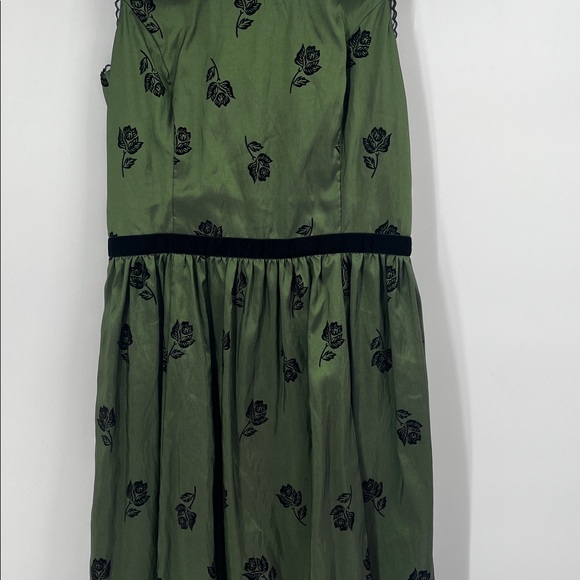 Rare Twilight Saga Bella Birthday Dress New Moon Green Floral Dress Large - Picture 4 of 11